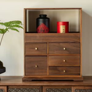Open-Top 5-Drawer Storage Cabinet
