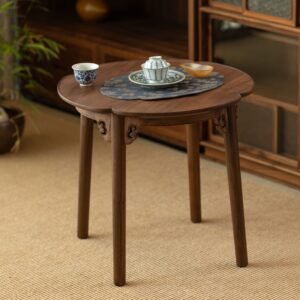 Begonia-shaped round side table